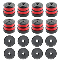 Silicone Body Mount Bushings Kit compatible for Ford Super Duty F-250/F-350 Crew Cab 08-16