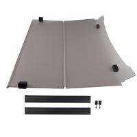 Smoke Foldable Windshield compatible for Yamaha G29 Drive 07-16 Polycarbonate Impact Proof