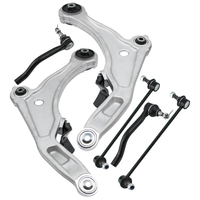 Suspension Kit Front Lower Control Arm Tie Rod Sway Bar compatible for Nissan Maxima 09-14