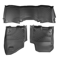 TPE Floor Mat Liners compatible for Dodge Ram 1500 Crew Cab 19-2024 All Weather Waterproof