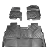 TPE Floor Mat Liners compatible for Ford F-150 Super Crew Cab 15-24 All Weather Waterproof