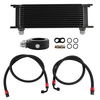 Universal Engine Oil Cooler 13 ROW AN10 + Filter Adapter Kit + Nylon Oil Lines