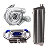 Universal T3/T4 T04E Turbo Charger Kit + 27x7x2.5 Intercooler + 2.5quot; Turbo Pipe