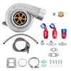 Upgraded Billet GT45 Turbo T4 V-BAND 1.05 A/R 600+HPS Oil Feed Return Line Kit