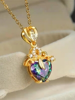 All Season Party Heart/Cordate Daily Rhinestone Pendant Necklaces Necklaces for Women