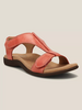 Anniecloth Sandals Casual Open-Top Beige Sandals