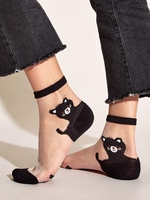 Casual All Season Cartoon Nylon Lightweight Breathable Daily Ankle Socks Socks for Women