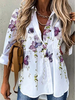 Casual Floral Loose Blouses
