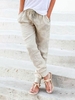 Casual Loose Cotton And Linen Pants