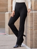 Casual Plain All Season High Waist Daily Regular Fit H-Line Medium Elasticity Plus Size Pants for PlusSize