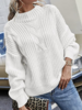 Casual Plain Spring/Fall Natural Daily Regular Fit Long Sleeve Crew Neck Regular Sweaters for Women