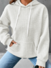 Casual Plain Spring/Fall Polyester Hoodie No Elasticity Daily Regular H-Line Hoodies for Women