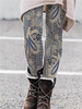 Casual Regular Fit Paisley Leggings