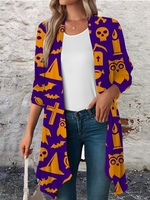 Casual Spring/Fall Halloween Polyester Natural Party Profit Mid-long H-Line Kimonos for Women