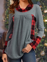 Checked/plaid Casual Regular Fit Tops