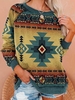 Cotton Basics Tribal Shirt Sleeve Hoodies & Sweatshirts - Anniecloth