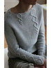 Cotton Loose Crew Neck Sweaters