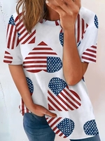 Crew Neck Boho Geometric Tunics