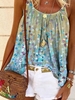 Floral Printed Spaghetti Holiday Tank Tops & Camis - Anniecloth