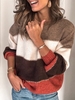 Long Sleeve Casual Striped Boho Sweater