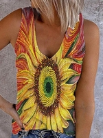 Sleeveless Casual Tank Tops & Camis - Anniecloth