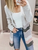 Striped Collarless Casual Sweaters - Anniecloth
