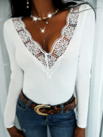 V Neck Casual Tops - Anniecloth