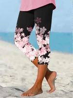 Vacation Jersey Floral Leggings