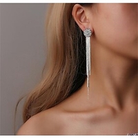 1 Pair Drop Earrings Dangle Earrings For Cubic Zirconia Women