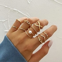 10pcs Ring Set Women