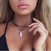 1pc Choker Necklace Pendant Necklace For Stone Men