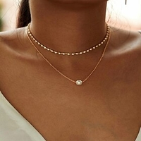 1pc Necklace Layered Necklace Women