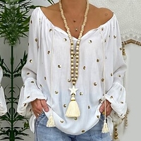 1pc Pendant Necklace Beaded Necklace Women