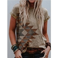 2022 Summer urban leisure printing all-match short-sleeved t-shirt foreign trade