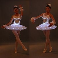 Ballet Dancer LED Layered Cocktail Dress Vintage Dress Tutu Bubble Skirt Under Skirt Prom Dress Kid