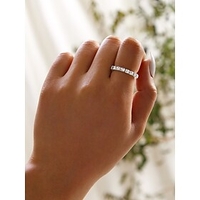 Band Ring Silver Imitation Diamond Alloy Simple Fashion 1pc One Size / Women