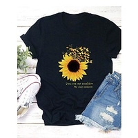 black short sleeve cotton-blend casual shirts tops