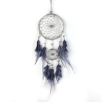 Boho Dream Catcher Handmade Gift Wall Hanging Decor Art Ornament Craft Feather Bead for Kids Bedroom Wedding Festival 5011cm