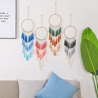 Boho Dream Catcher Handmade Gift Wall Hanging Decor Art Ornament Crafts star For Kids Bedroom Wedding Festival 5520cm