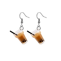 Bubble Tea Drop Earrings Earrings Cup Fashion Trendy Cute Earrings Jewelry Coffee For Street Date Vacation 1 Pair