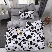 Cow Print Home Duvet Cover Set Quilt Bedding Sets Comforter Cover, Queen/King Size/Twin/Single(Include 1 Duvet Cover,  1 Or 2 Pillowcases Shams)