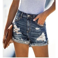 hot spot popular denim shorts fashion ripped jeans