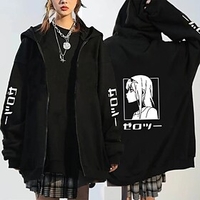 Inspired by Darling in the Franxx Zero Two 02 100% Polyester Anime Cartoon Harajuku Graphic Kawaii Anime Outerwear For Men