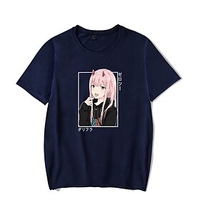 Inspired by Darling in the Franxx Zero Two Polyester / Cotton Blend Anime Cartoon Harajuku Graphic Kawaii Print T-shirt For Men