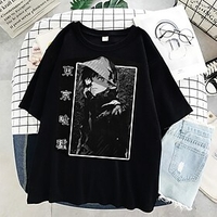 Inspired by Death Note Cosplay Polyester / Cotton Blend Cosplay Costume T-shirt Print T-shirt For Men