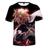 Inspired by Demon Slayer Cosplay Costume T-shirt Cosplay Graphic Terylene T-shirt Printing Harajuku Graphic For Men