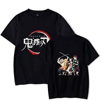 Inspired by Demon Slayer Cosplay Costume T-shirt Kamado Nezuko Kamado Tanjirou Graphic Prints Polyester / Cotton Blend T-shirt Printing Harajuku Graphic For Me