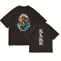 Inspired by Demon Slayer Cosplay Costume T-shirt Kamado Tanjirou Graphic Prints Terylene T-shirt Printing For Men