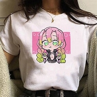 Inspired by Demon Slayer Cosplay Polyester / Cotton Blend Anime Cartoon Harajuku Graphic Kawaii Print T-shirt For Men