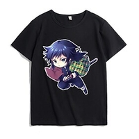 Inspired by Demon Slayer Cosplay Polyester / Cotton Blend Cosplay Costume T-shirt Printing Harajuku Graphic Graphic Prints T-shirt For Men